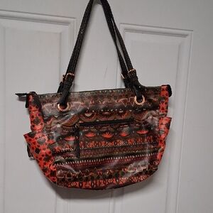 Stylish Red and Black Patterned Women's Bag By Sakroots New